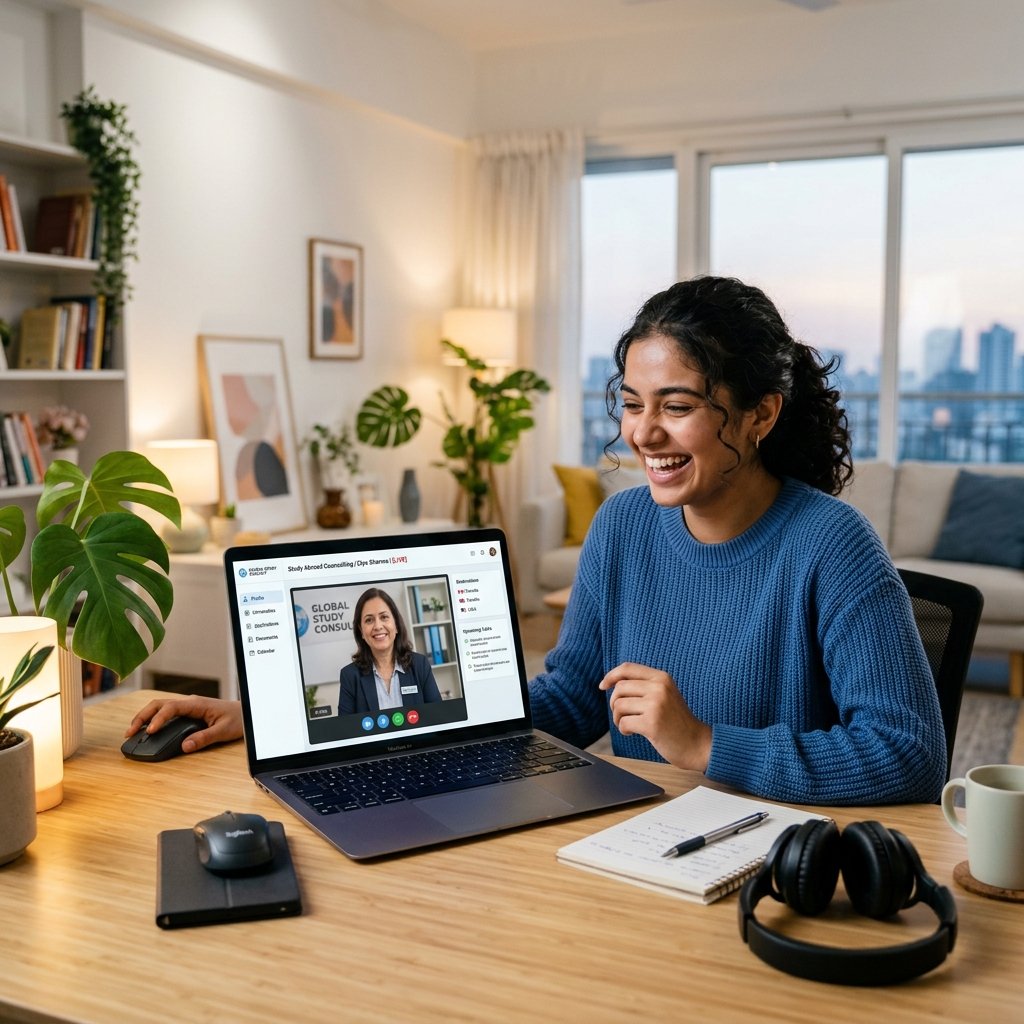 Virtual study abroad counselling session